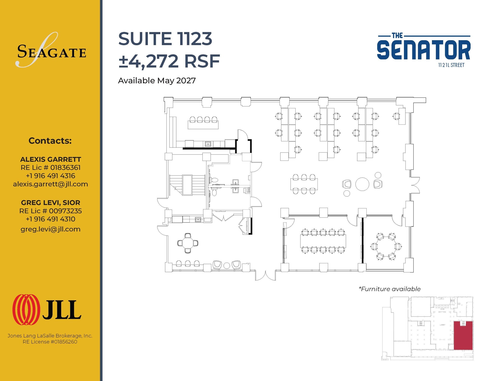 1121 L St, Sacramento, CA à louer Plan d’étage– Image 1 sur 1