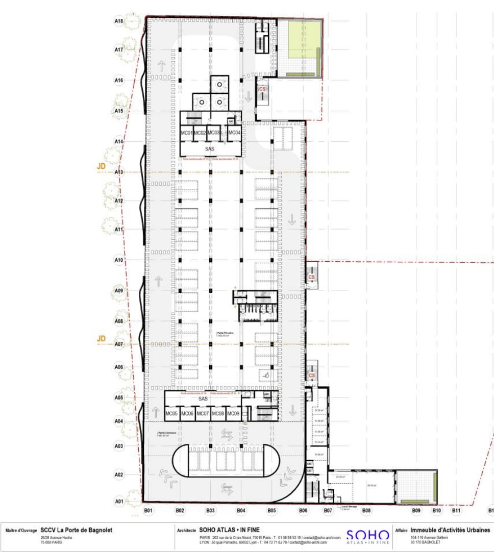 108 Avenue Galliéni, Bagnolet à louer Plan d’étage– Image 1 sur 1