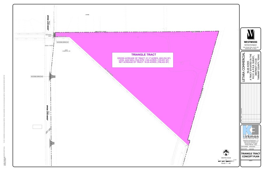 NE Quadrant John Day Rd. and Blue Mound Road, Haslet, TX à vendre - Plan de site – Image 3 sur 3
