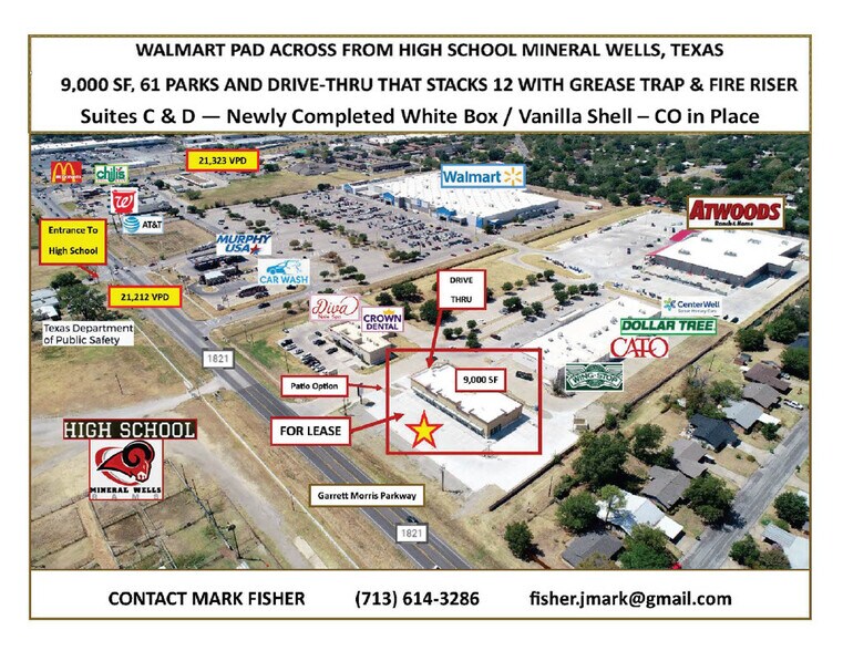 933 N FM 1821 Rd, Mineral Wells, TX à louer - Photo de l’immeuble – Image 3 sur 6