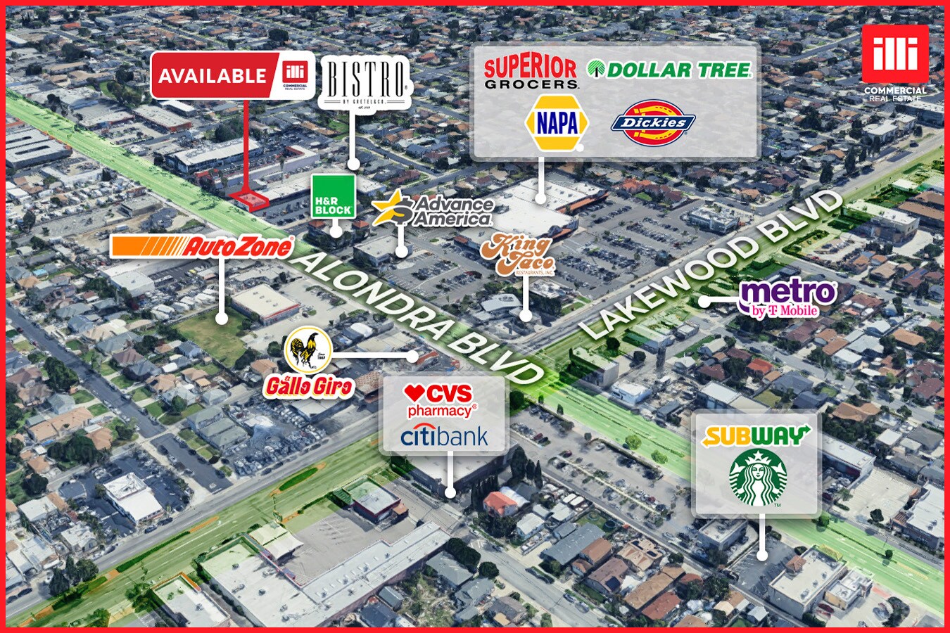 9100-9118 Alondra Blvd, Bellflower, CA à louer Photo de l’immeuble– Image 1 sur 7