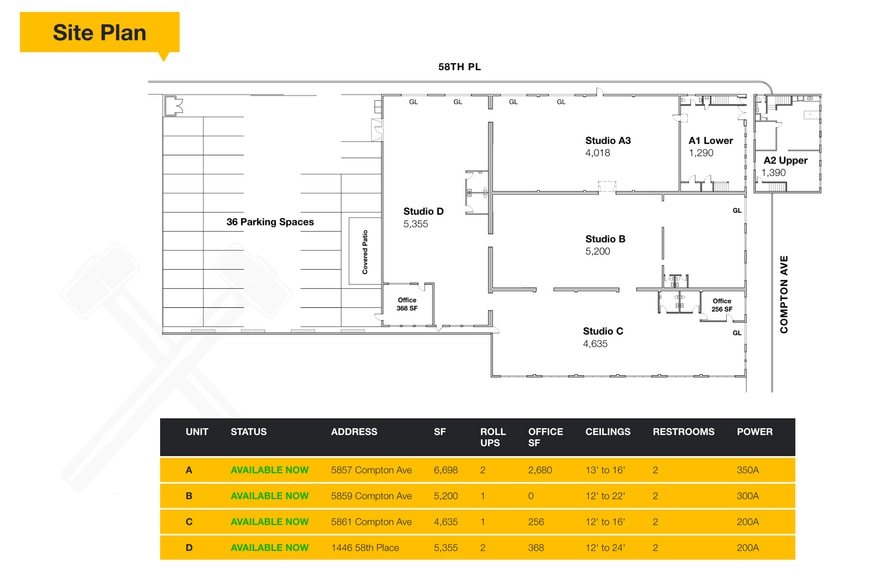 1458 E 58th Pl, Los Angeles, CA à louer - Plan de site – Image 3 sur 47