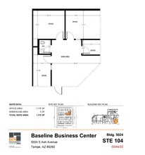 5024 S Ash Ave, Tempe, AZ à louer Plan d’étage– Image 1 sur 1