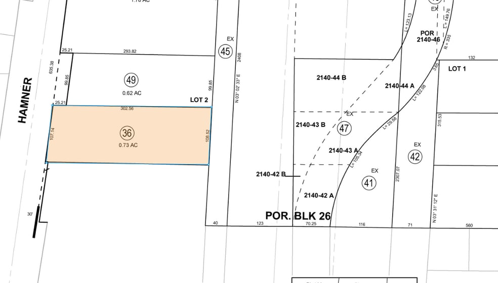 3311 Hamner Ave, Norco, CA à louer - Plan cadastral – Image 2 sur 2