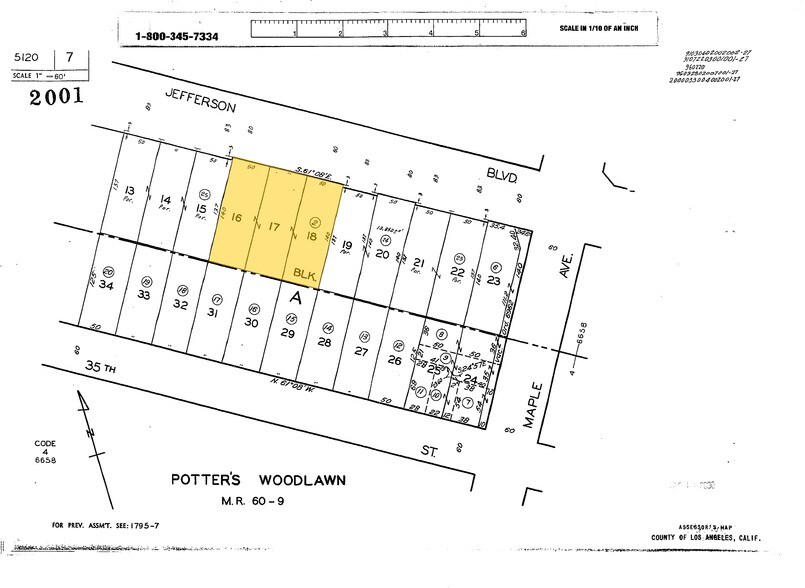 170 E Jefferson Blvd, Los Angeles, CA à vendre - Plan cadastral – Image 3 sur 15