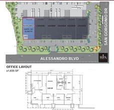 1900 Alessandro Blvd, Riverside, CA à louer Plan d’étage– Image 1 sur 1