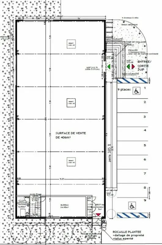 Local commercial dans SAINT-MARTIN-D'HERES à louer Plan d’étage– Image 1 sur 2