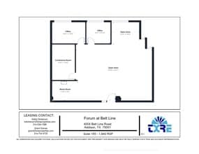 4004 Belt Line Rd, Addison, TX à louer Plan d’étage– Image 1 sur 1
