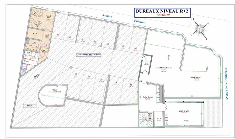 Bureau dans Nice à louer - Plan d’étage – Image 2 sur 2