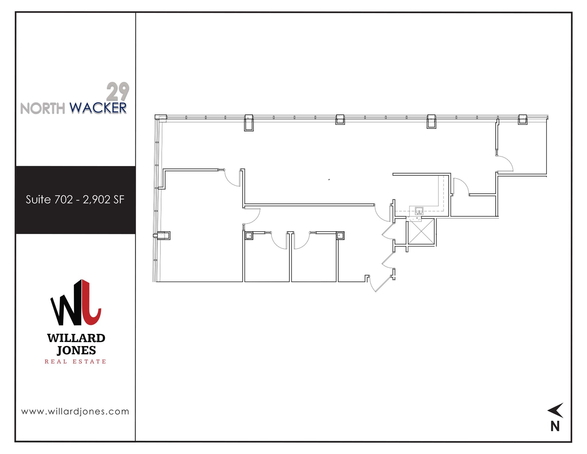 29 N Wacker Dr, Chicago, IL à louer Plan d’étage– Image 1 sur 1