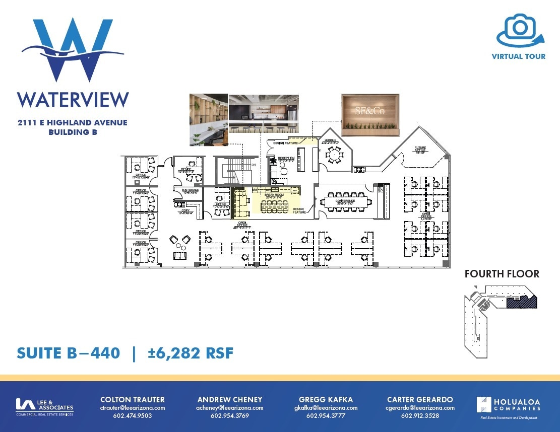 2111 E Highland Ave, Phoenix, AZ à louer Plan d’étage– Image 1 sur 1