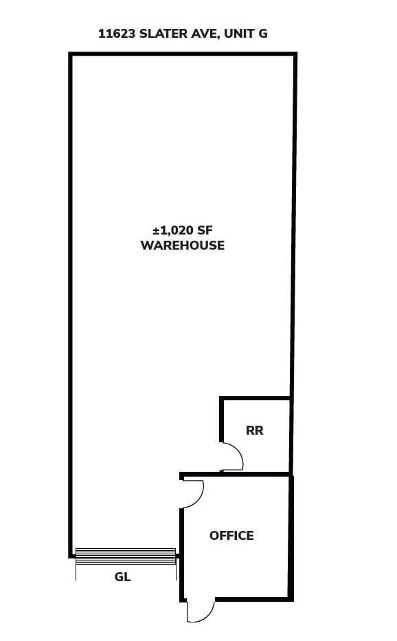 11577 Slater Ave, Fountain Valley, CA à louer Plan d’étage– Image 1 sur 1