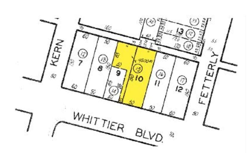 4771 Whittier Blvd, Los Angeles, CA à louer - Plan cadastral – Image 2 sur 2