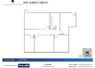 2001 Kirby Dr, Houston, TX à louer Plan d’étage– Image 1 sur 1