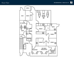 216-220 Leibrandt Ave, Santa Cruz, CA à louer Plan d’étage– Image 2 sur 2