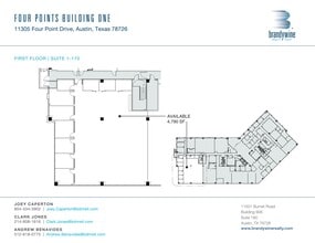 11305 Four Points Dr, Austin, TX à louer Plan de site– Image 1 sur 1