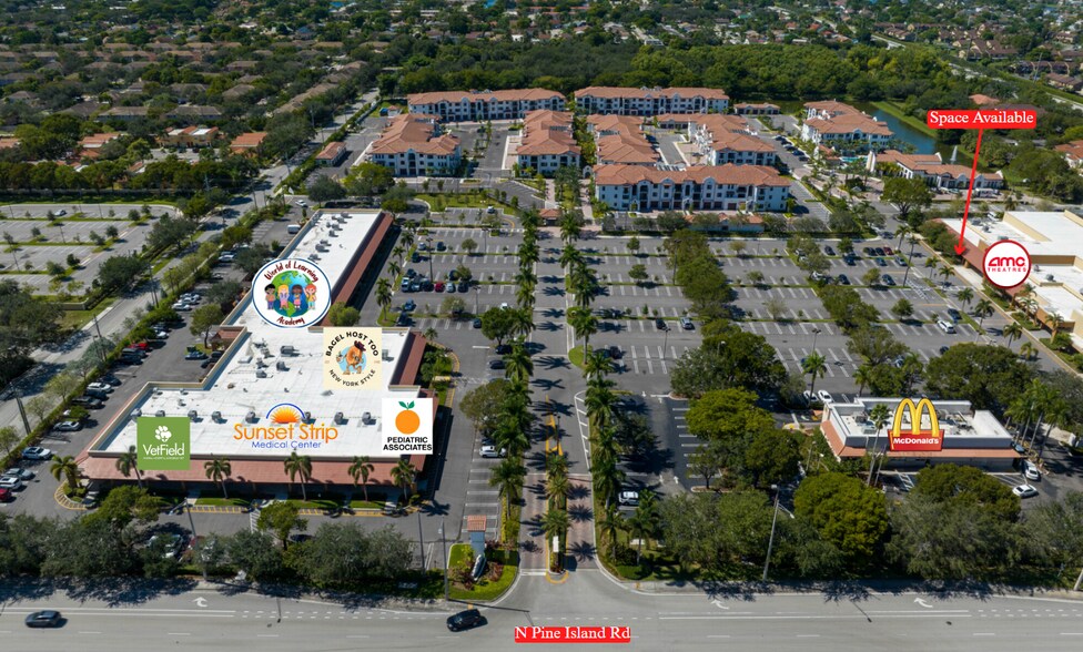 4305-4385 N Pine Island Rd, Sunrise, FL à louer - Aérien – Image 3 sur 5