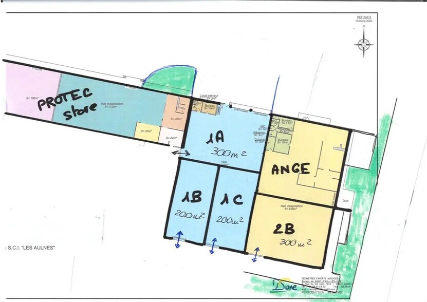 Local d’activités dans Saint-Paul-lès-Dax à louer - Plan d’étage – Image 3 sur 4