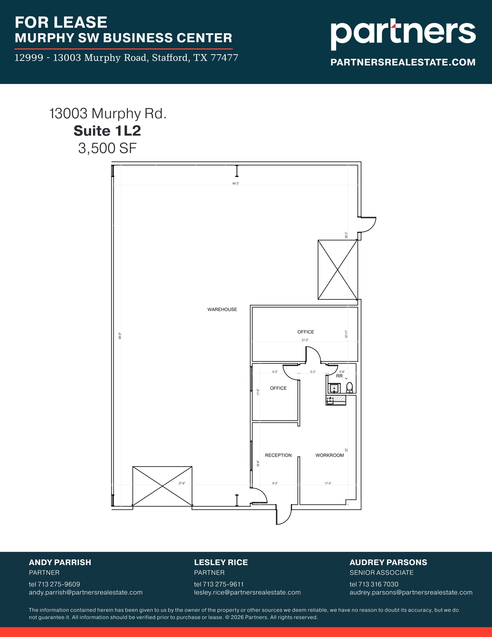 12999-13003 Murphy Rd, Stafford, TX à louer Plan de site– Image 1 sur 1