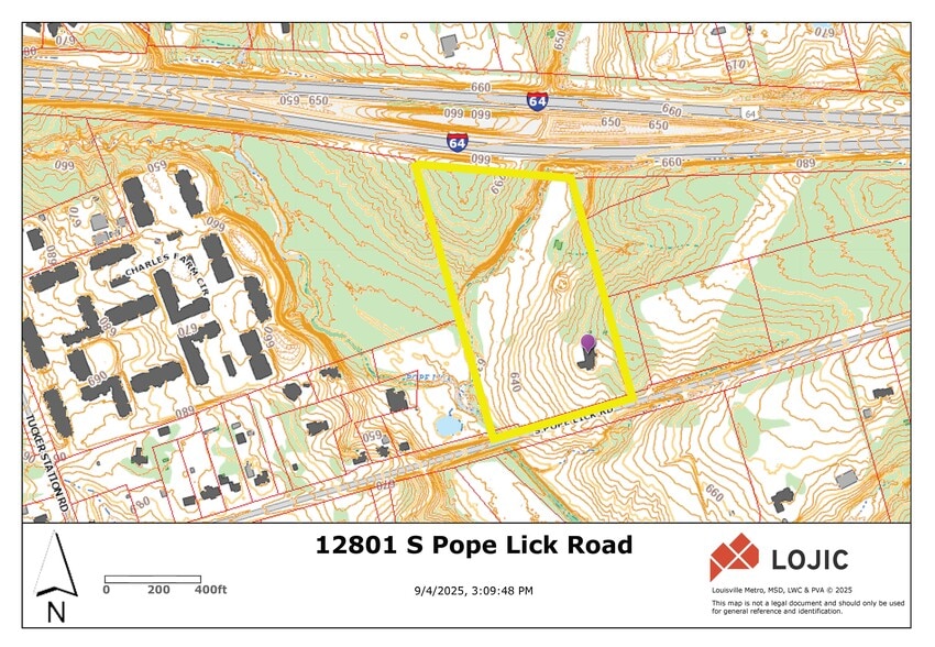 12801 S Pope Lick Rd, Louisville, KY à vendre - Plan de site – Image 1 sur 1