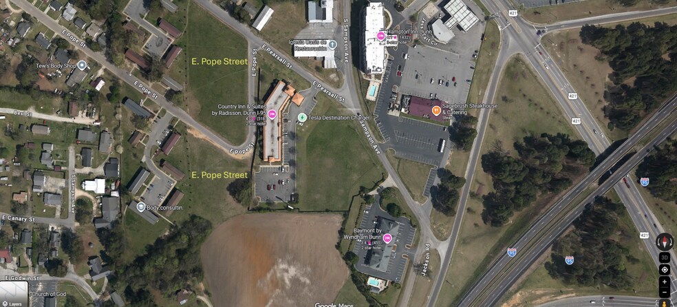 0 E Pope St, Dunn, NC à vendre - Aérien – Image 2 sur 4