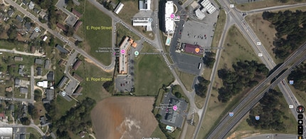 E Pearsall St, Dunn, NC - Vue aérienne vue de carte - Image1