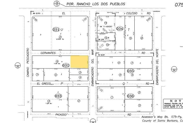 759 Embarcadero Del Mar, Goleta, CA à vendre - Plan cadastral – Image 2 sur 3