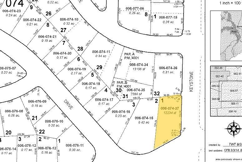 831 Keystone Ave, Reno, NV à vendre - Plan cadastral – Image 2 sur 2