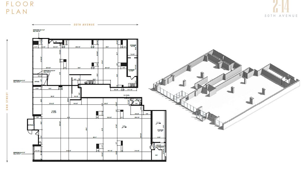 2-14 50th Ave, Long Island City, NY à louer - Plan d’étage – Image 3 sur 6