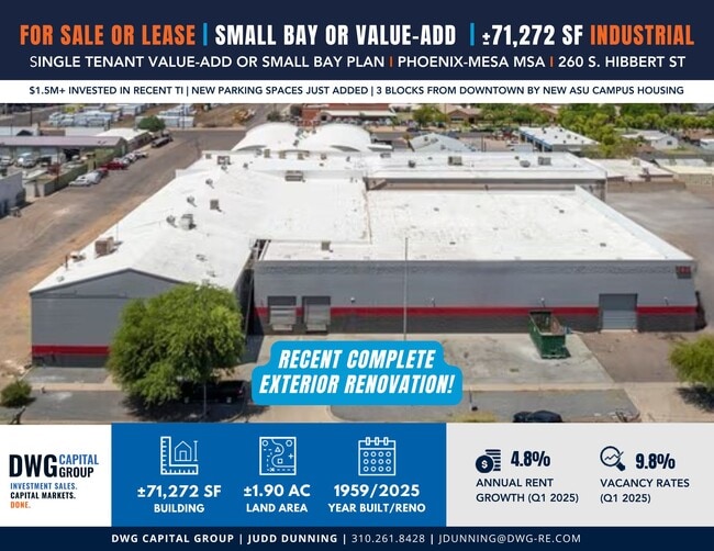 Plus de détails pour 260 S Hibbert St, Mesa, AZ - Industriel/Logistique à vendre