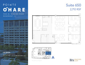 9550 W Higgins Rd, Rosemont, IL à louer Plan d’étage– Image 1 sur 1