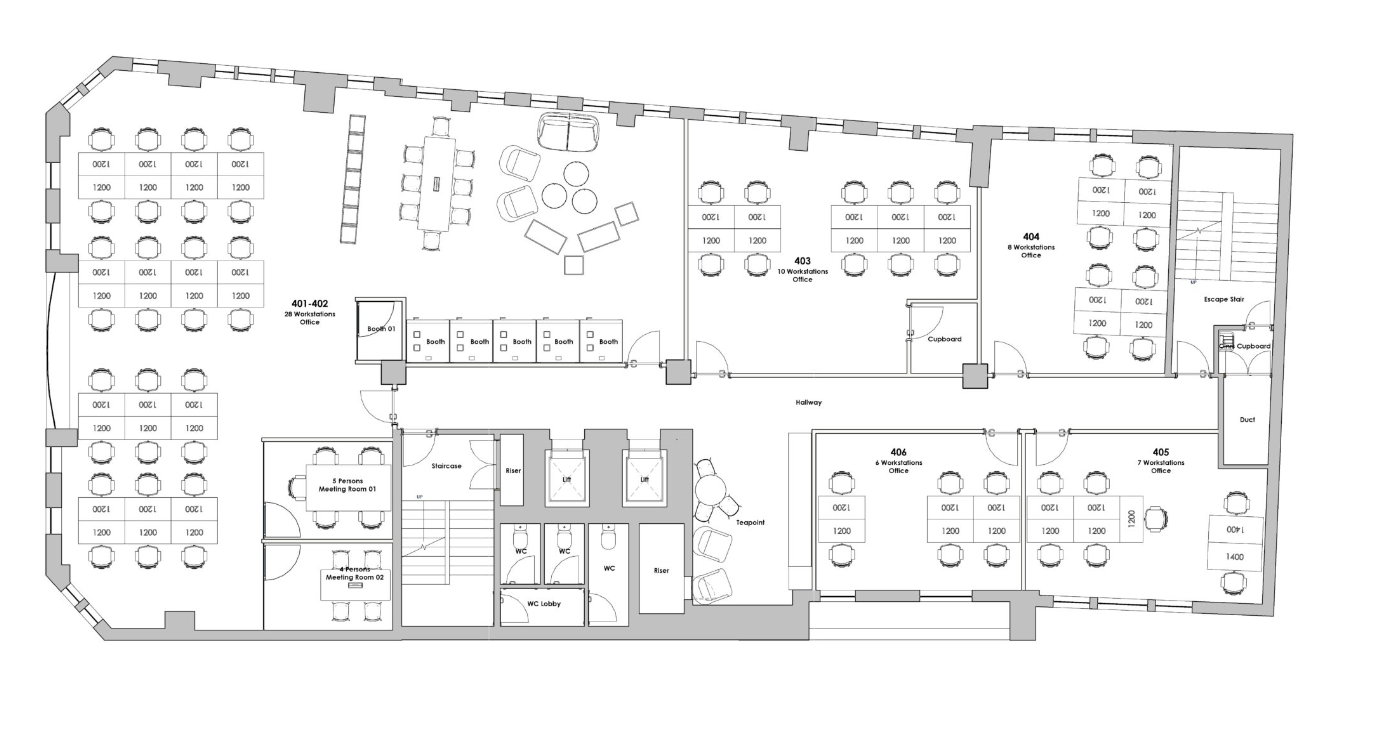 14 New St, Londres à louer Plan d’étage– Image 1 sur 1