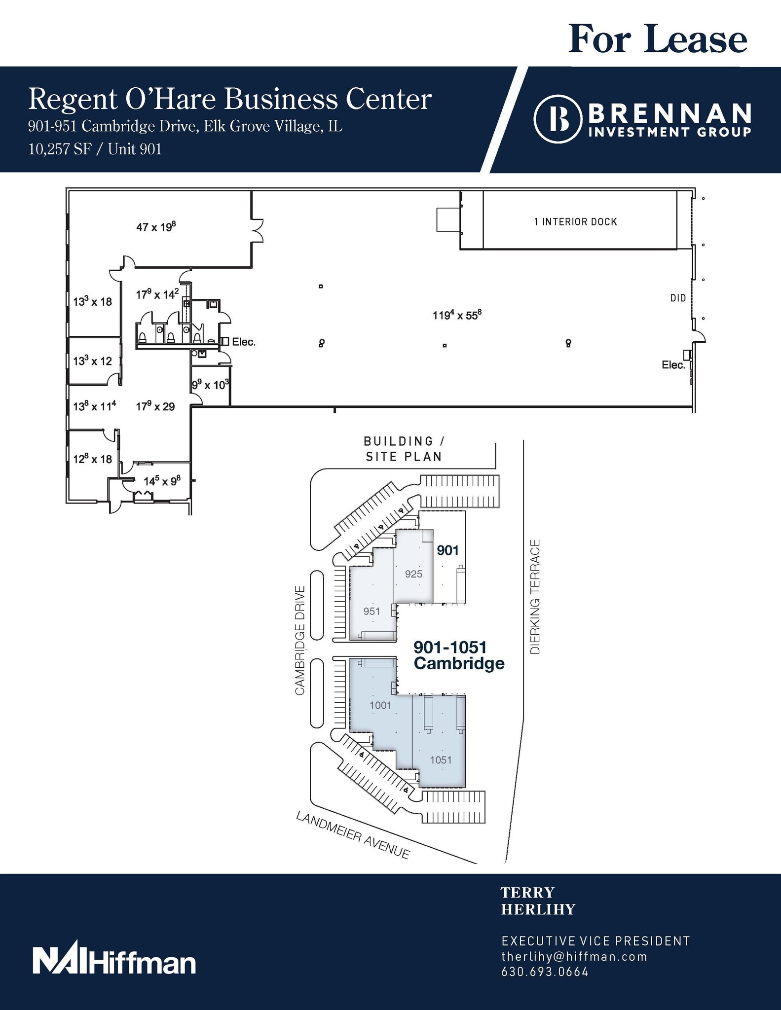 901-951 Cambridge Dr, Elk Grove Village, IL à louer Plan d’étage– Image 1 sur 2
