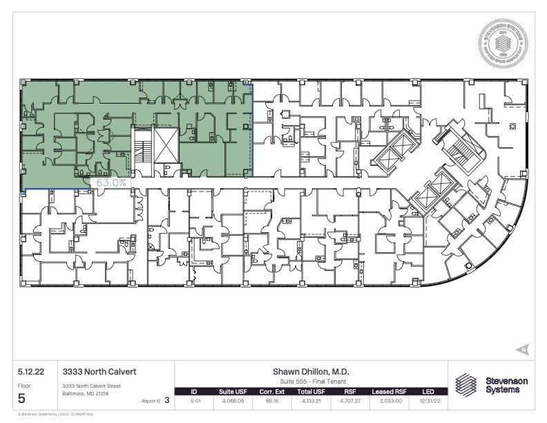 3333 N Calvert St, Baltimore, MD à louer Plan d’étage– Image 1 sur 1