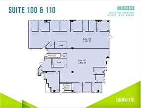 3697 Mount Diablo Blvd, Lafayette, CA à louer Plan d’étage– Image 1 sur 1