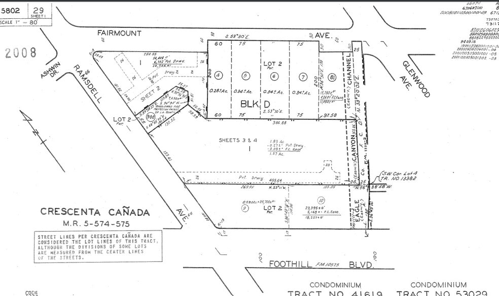 2943-2947 Foothill Blvd, La Crescenta, CA à louer - Plan cadastral – Image 3 sur 7