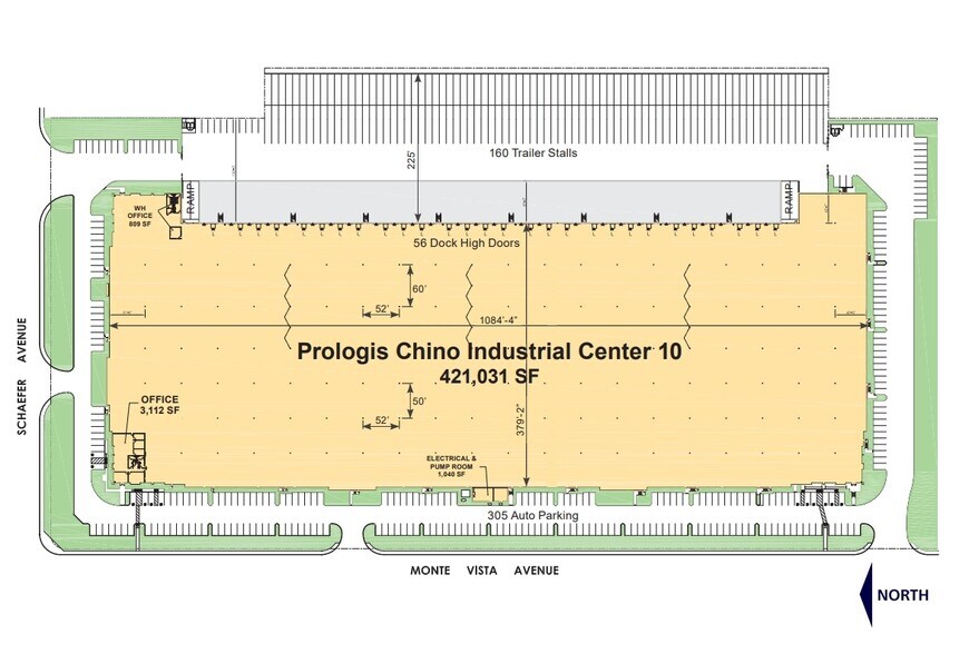 13799 Monte Vista Ave, Chino, CA à louer - Plan de site – Image 2 sur 3