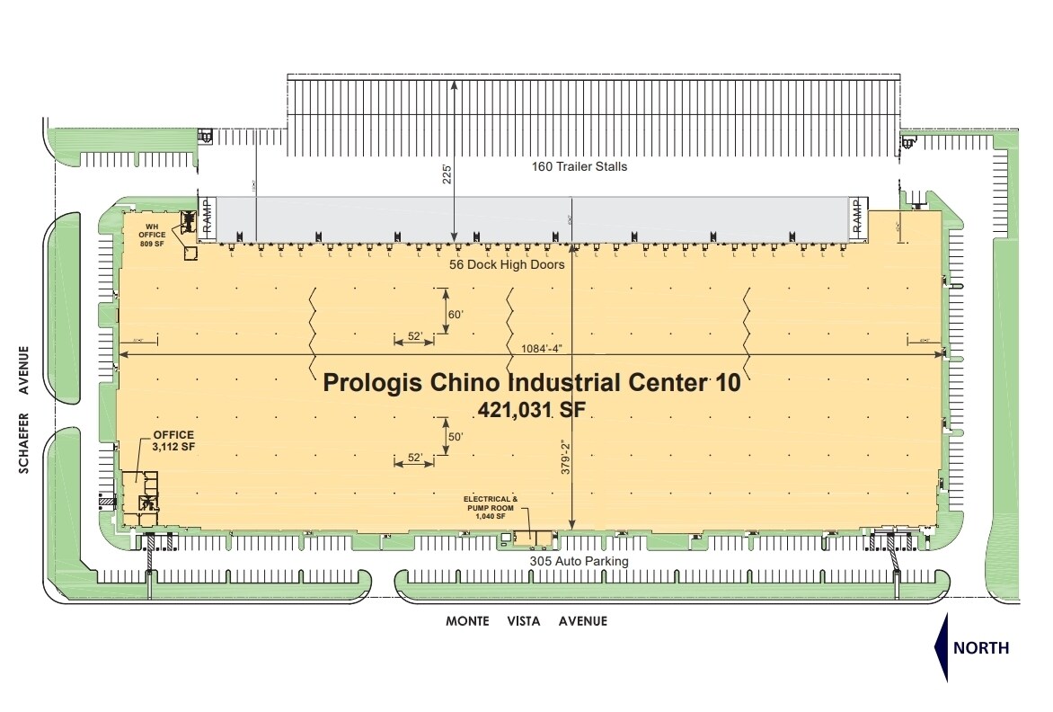 13799 Monte Vista Ave, Chino, CA à louer Plan de site– Image 1 sur 2