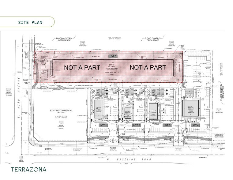 NEC 43rd & Baseline Rd, Laveen, AZ à vendre - Plan cadastral – Image 3 sur 5