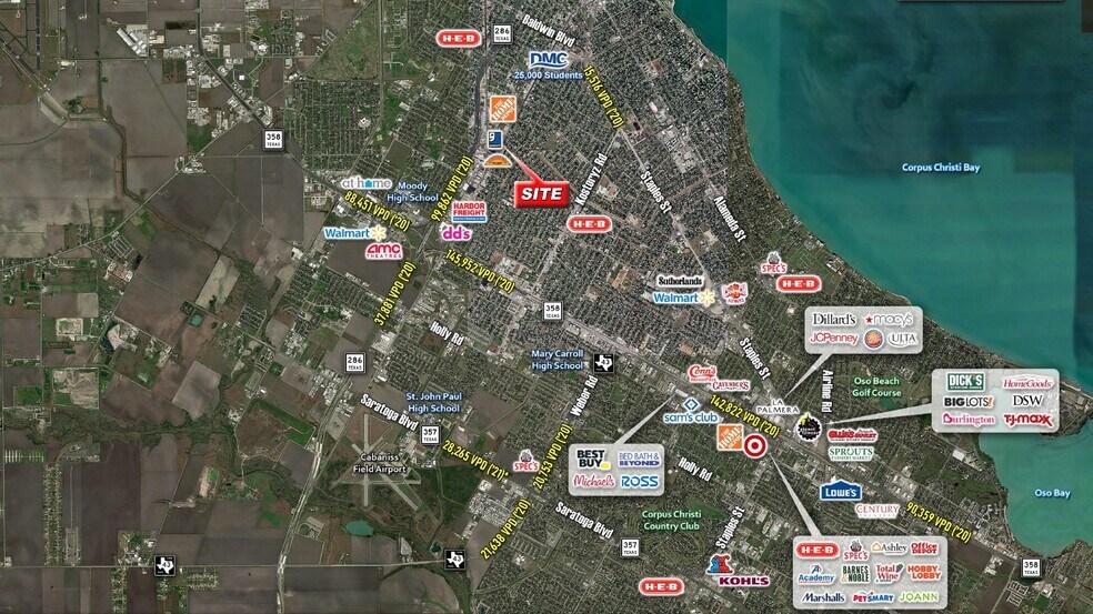 4135 Ayers St, Corpus Christi, TX à vendre - Aérien – Image 2 sur 2