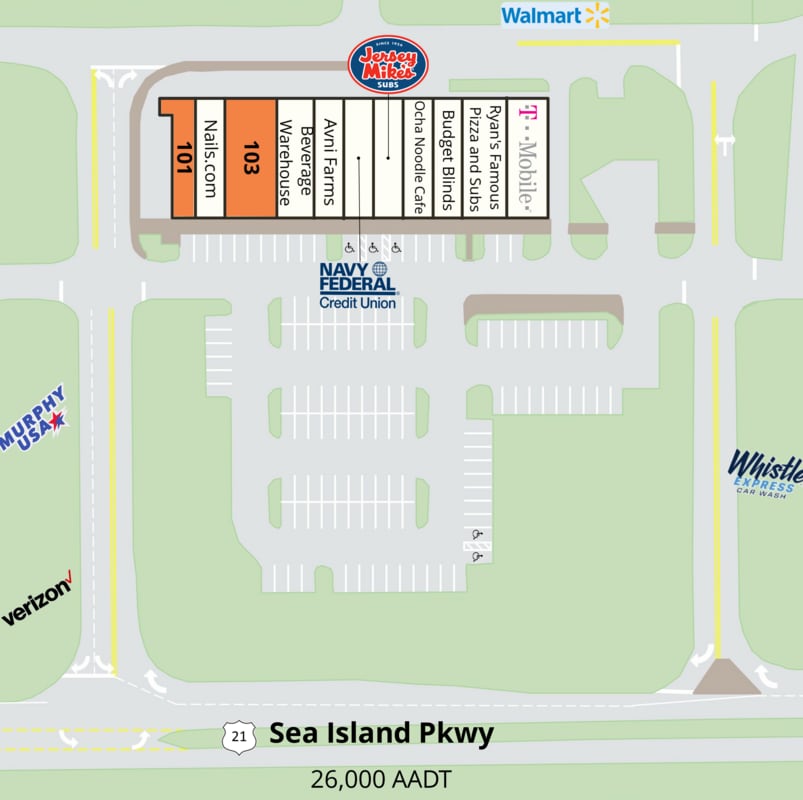 277 Sea Island Pky, Ladys Island, SC à louer Plan de site– Image 1 sur 1