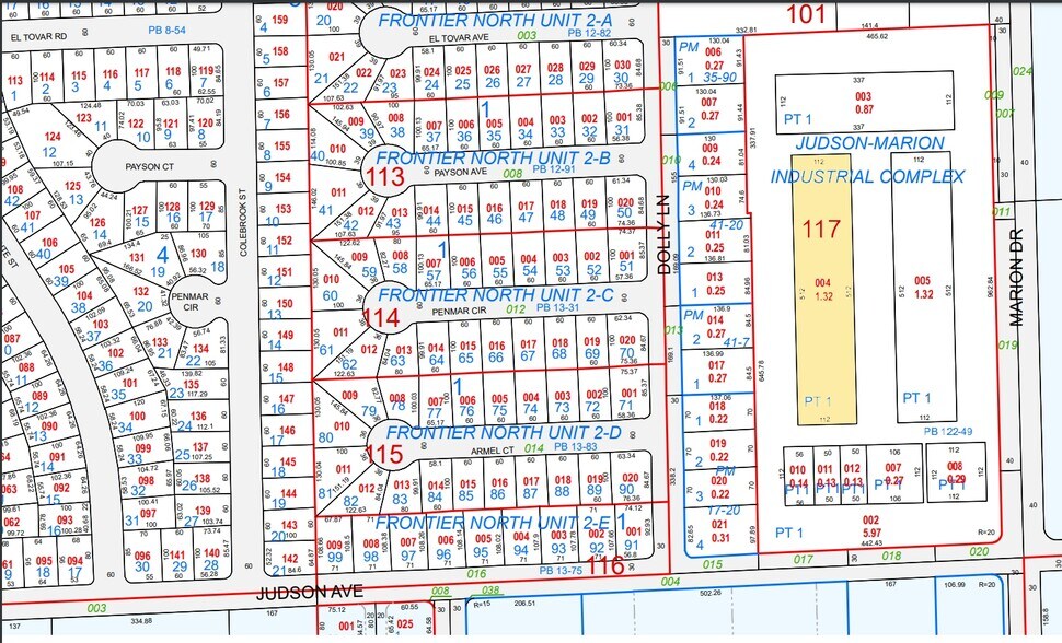 2275 Marion Dr, Las Vegas, NV à vendre - Plan cadastral – Image 2 sur 6