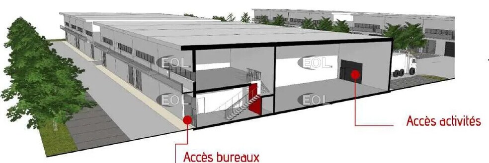 Local d’activités dans Argenteuil à louer - Photo de l’immeuble – Image 2 sur 4