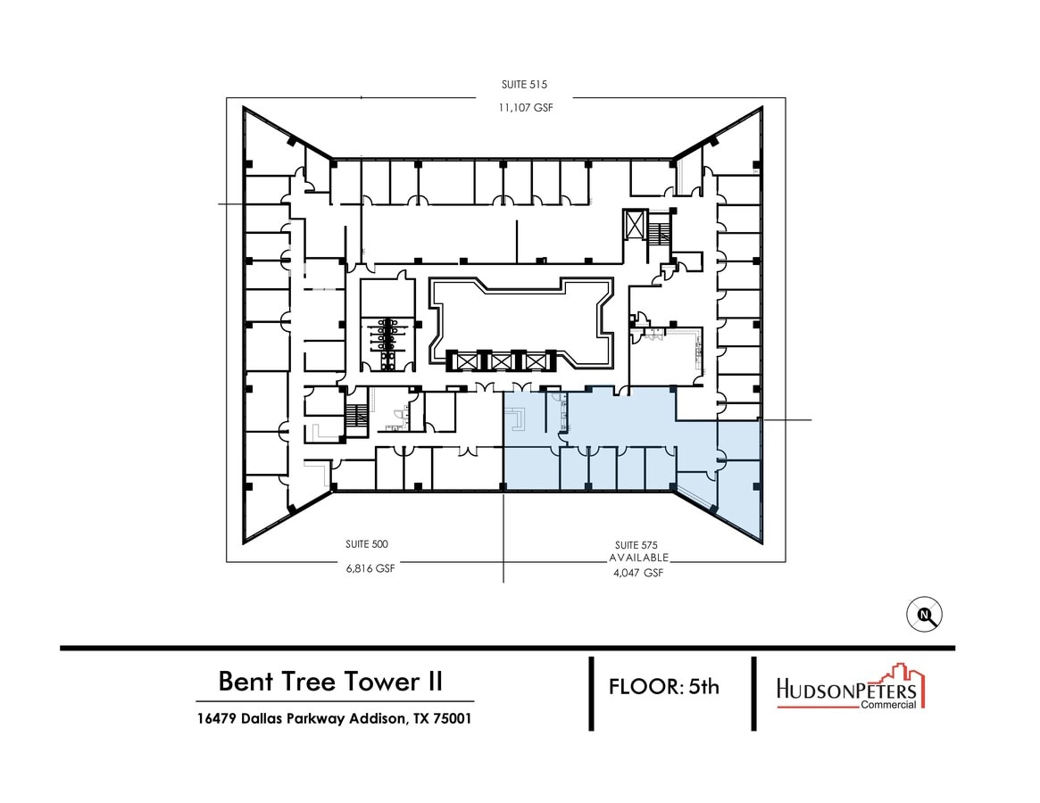 16479 Dallas Pky, Addison, TX 75001 - Lot 575 - - Plan d’étage - Image 1 of 1