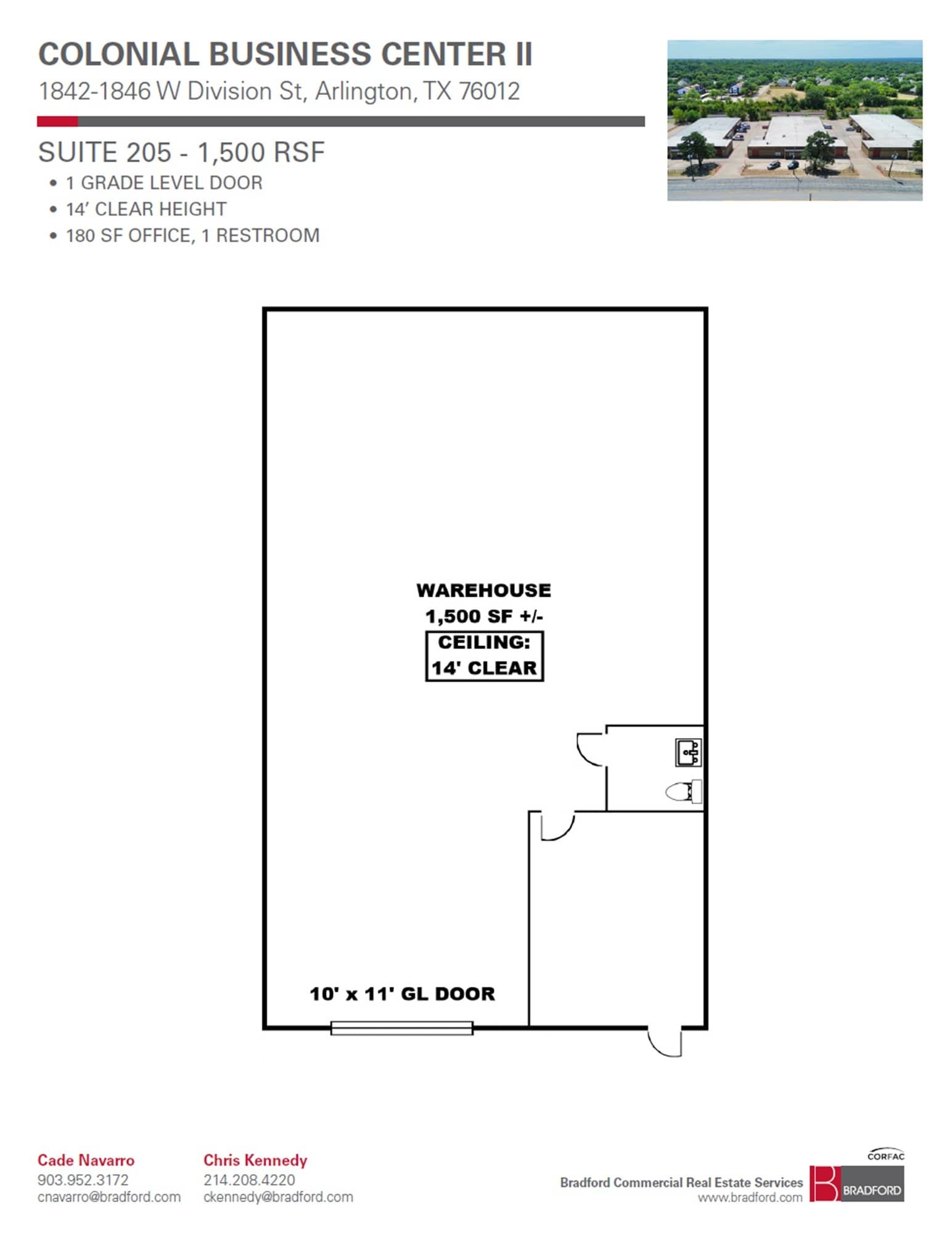 1846 W Division St, Arlington, TX à louer Plan d’étage– Image 1 sur 1