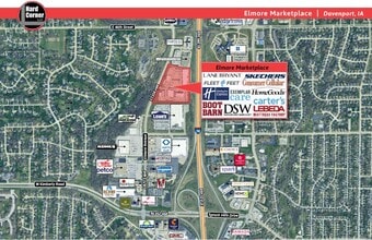 4219-4341 Elmore Ave, Davenport, IA à louer Aérien– Image 2 sur 3