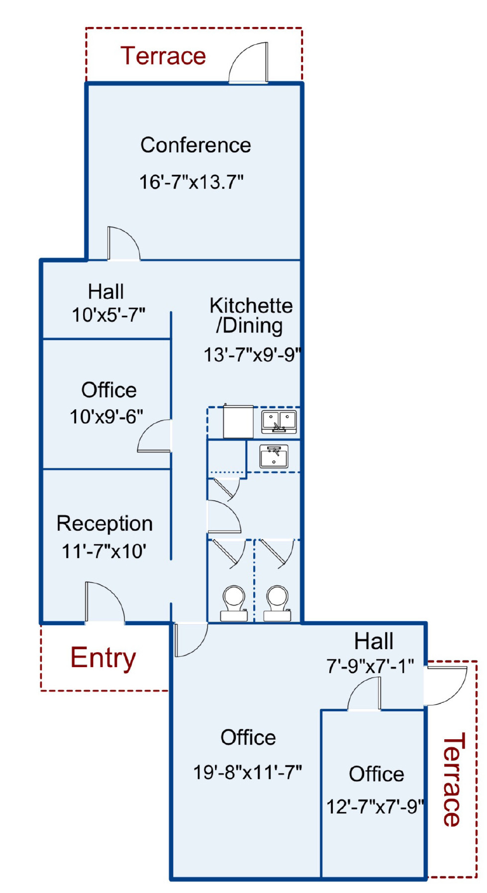 101 N McDowell St, Charlotte, NC à louer Plan d’étage– Image 1 sur 1