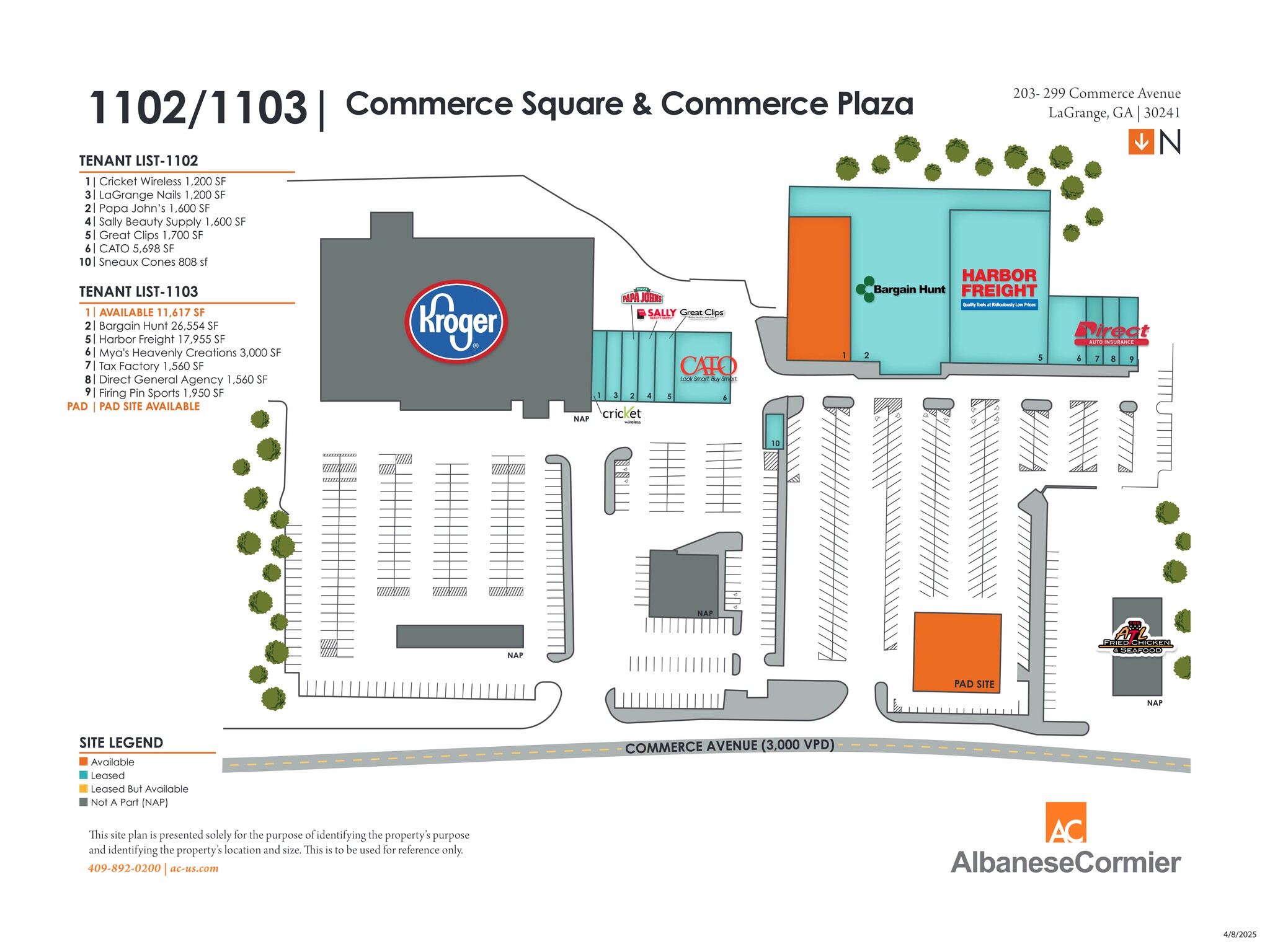 299 Commerce Ave, Lagrange, GA à louer Plan de site– Image 1 sur 1