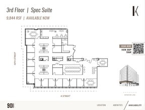901 K St NW, Washington, DC à louer Plan d’étage– Image 1 sur 1