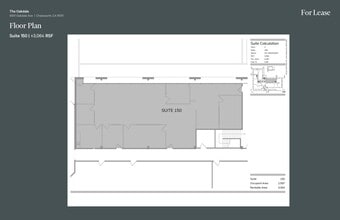 9301 Oakdale Ave, Chatsworth, CA à louer Plan d’étage– Image 1 sur 1